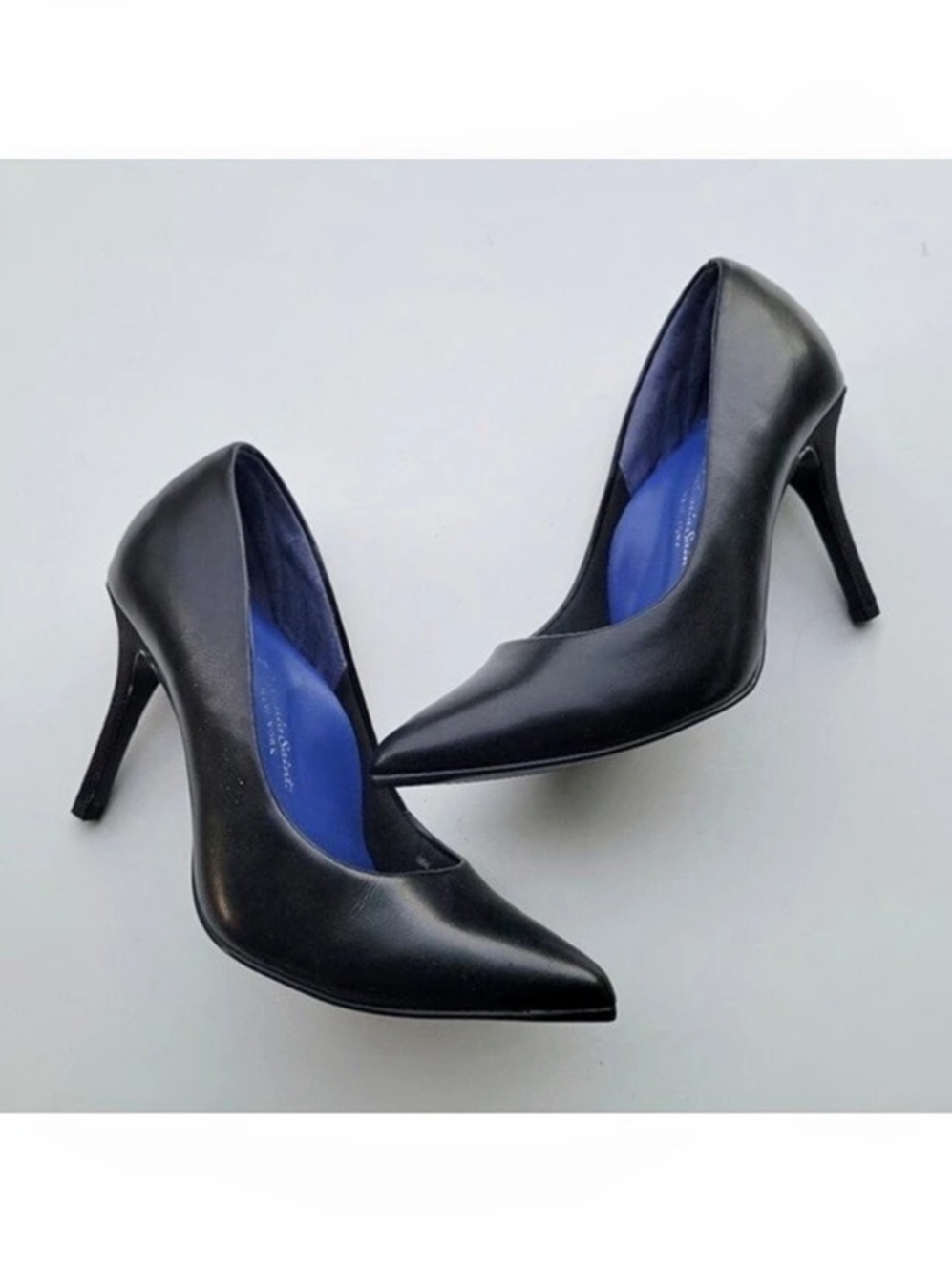 Antonia Saint Victoria Heels Pointed Toe Heels in Black US 10.5 New In Box